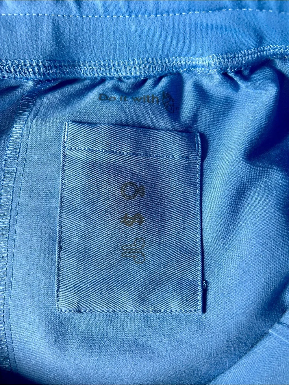 Figs Technical Collection Blue Drawstring Jogger Scrub Pants
